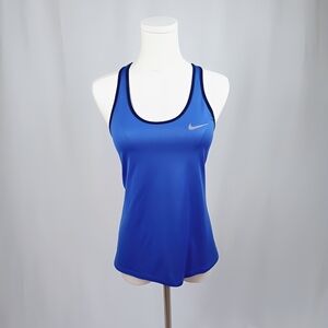 Nike Dri-FIT Two-Tone Blue Racerback Athletic Tank Top XS